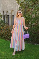 Rainbow Maxi Dress