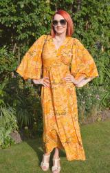 Dawn O’Porter x Joanie Orange Floral Print Dress + Style With a Smile Link Up