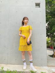 Crochet Yellow One-piece (6/27)