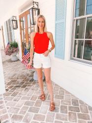 10 Ways to Wear White Jean Shorts + Try On
