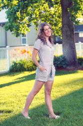 A Simple & Comfortable Romper for an Active Summer Day