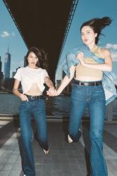 Madewell Perfect Vintage Flare x Suarez Sisters campaign