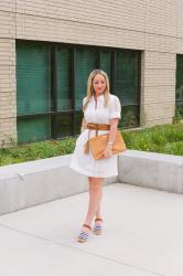 Summer Style: White Eyelet Dress