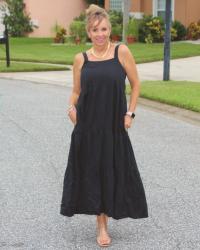 Summer Essential: Black Sundress