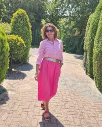 Pink skirt trouble &amp; Fancy Friday linkup