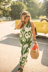 Chic Ikat Maxi Dress