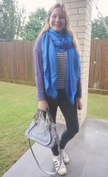 Jeans, Striped Tees and Colourful Cardigans With Chloe Small Paraty Bag