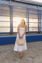 White summer dress 