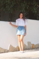 Cuello babydoll + Denim