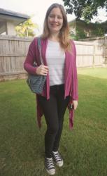 Striped Tees, Colourful Cardigans and Rebecca Minkoff Edie Bag | Weekday Wear Link Up