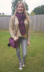 Jeans, Jumpers, and Purple Scarves