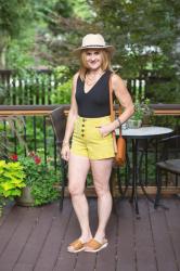 Being a Brave Blogger in Bold Sailor Shorts