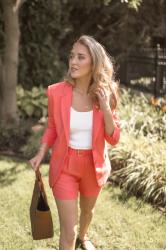 The Coral Linen Short Suit Of My Dreams