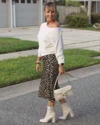 Styling Off White Sock Boots for Fall