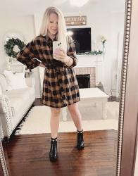 Plaid Flannel Dress