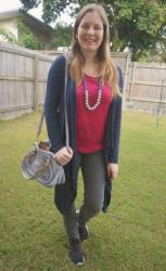 Waterfall Cardigans, Tanks and Dark Jeans With Chloe Bags | Weekday Wear Link Up