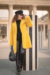 YELLOW TEDDY COAT