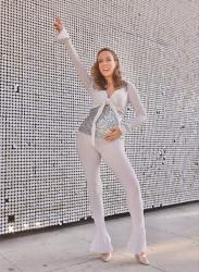 Pregnant Halloween Costume Ideas: Disco Ball Baby