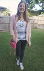 Blazers and Jeans With Striped Tees and Mini 5 Zip Bags | Weekday Wear Link Up