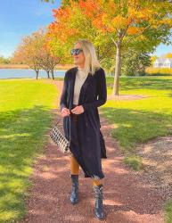 Fall Outfits Featuring Faux Leather Leggings