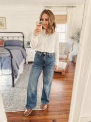 I found the best full-length wide leg denim!