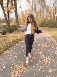 FALL OUTFIT INSPO || TARGET COLOR BLOCK SWEATER