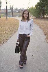 Faux Leather Pants for the Office