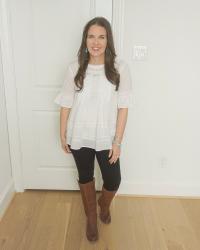 Two White Statement Tops for Fall