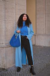 Blue Oversized Coat