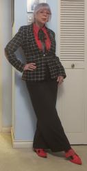 Boss Lady in a Plaid Quad