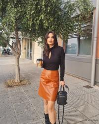 L: How to Style a Leather Skirt