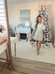 Holiday Outfit Idea: Sequins and Pearls