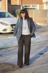 What to wear with a Jacquard blazer - #Chicandstylish #LINKUP