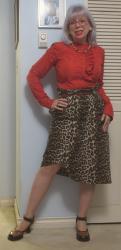 Leopard and Red Ruffles