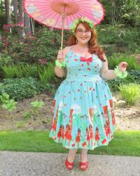 Terrific Tiki!  My review of the Lindy Bop Misty Tiki Dress