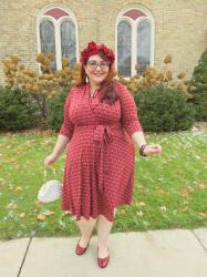 Delightful Deco!  My review of the Karina Dresses Ruby Dress in Wine Deco Squares