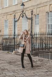 The Reiss Petite Mia Camel Coat Outfit