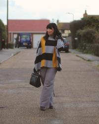 Grey Trousers with a Bold Top- #Chicandstylish #LINKUP