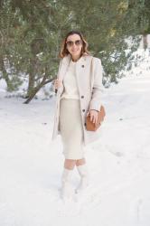 Wintery White Outfit