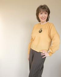 Fibre Mood Harper Blouse With Added Knit Cuffs