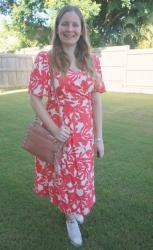 Printed Dresses and Pink MAB Crossbody Bag