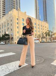 Celine Belt Dupe for under $30 + Petite Work Trousers