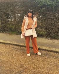Latte Colours for my New Gilet - #Chicandstylish #LINKUP