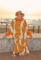 Fumbalinas Orange Print Kaftan + Style With a Smile Link Up