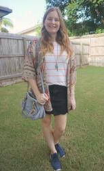 Striped Tees and Denim Skirts