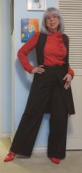 Reader Request: L'Wren Scott Blouse, Triple Pinstripe With a New NAS; Bonus: Closet/Office Re-Org