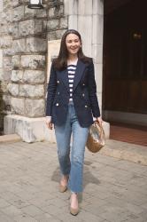 NAVY LINEN BLAZER