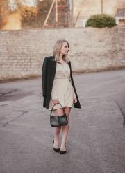 How To Style An Elegant Satin Long Sleeve Dress