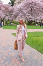 Spring Style: Pink Trouser Suit