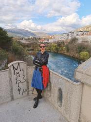 FRIDAY FASHION ILLUSTRATION:   SPRING STYLING ON THE CUSTOM BRIDGE IN MOSTAR